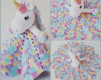 Lavender Unicorn Snuggle Blanket crochet pattern only not a finished product - PDF Crochet Pattern Instant Download