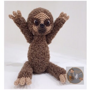 CYRIL the SLOTH Crochet Pattern - Amigurumi PDF Instant downlaoble pattern - Sloth crochet pattern only - not a finished product