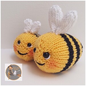 SWC Mini and Baby Bee Knitting Patterns 2 in 1 Instant Download PDF Knitting Pattern image 7