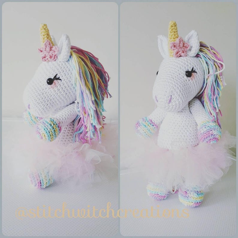 Lavender Unicorn Crochet Pattern ONLY not a finished product Amigurumi PDF instant download image 9