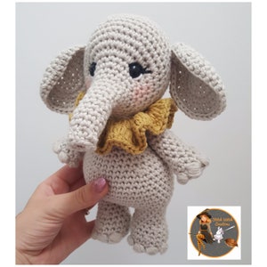 SWC SMALL ELEPHANT Crochet Pattern  - Amigurumi Crochet Pattern - Pdf Instant Download - Pattern only
