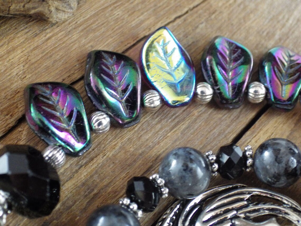 Dragon Prayer Beads Pagan Rosary Triple Headed Dragon Etsy