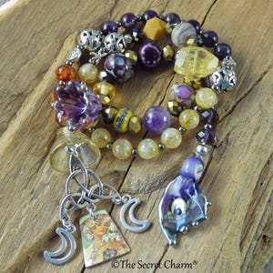 Prayer Beads Norse Goddess Freya, Pagan Wiccan Rosary Mala Beads, Worry Beads, Witches Ladder Meditation Beads, Pagan Spiritual Gift