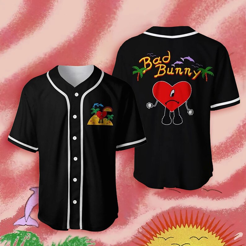 Bad Bunny Baseball Jersey Un Verano Sin Ti Jersey Bad Bunny Etsy Hong