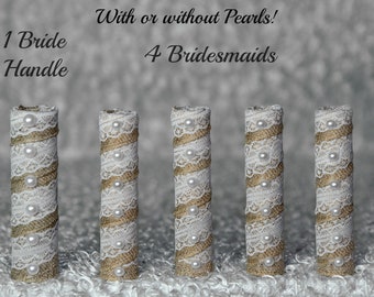 Burlap Lace Bouquet - Etsy