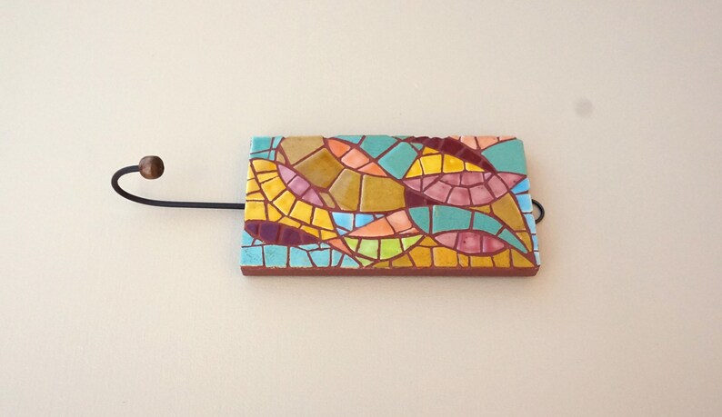 Colorful mosaic wall hook image 5