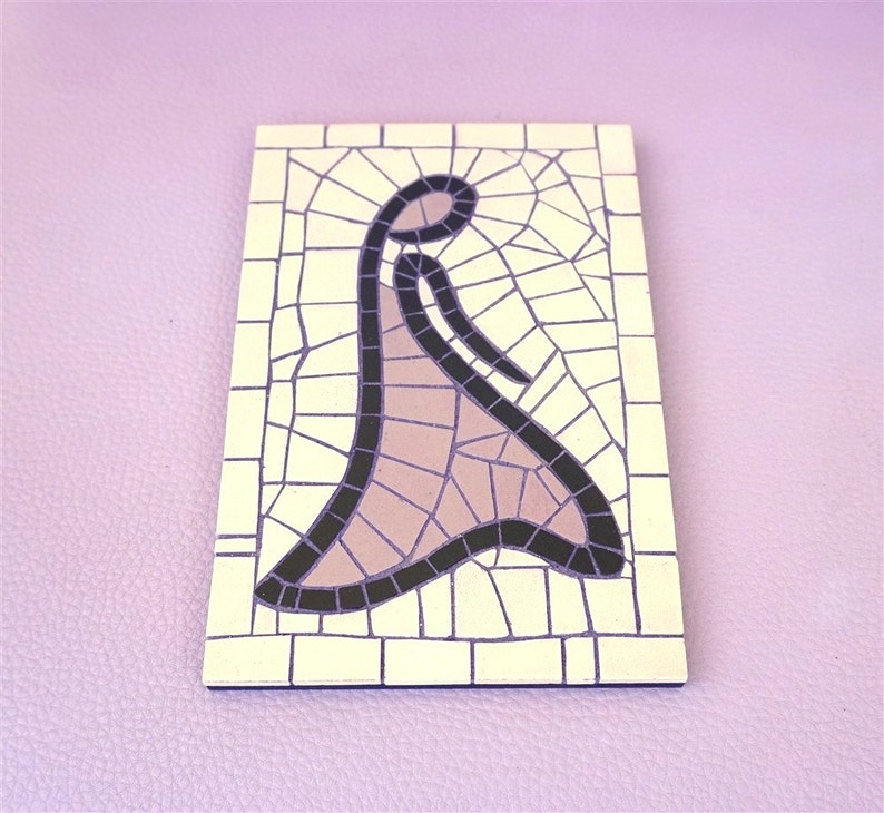 mosaic wall art featuring an abstract woman figure image 2