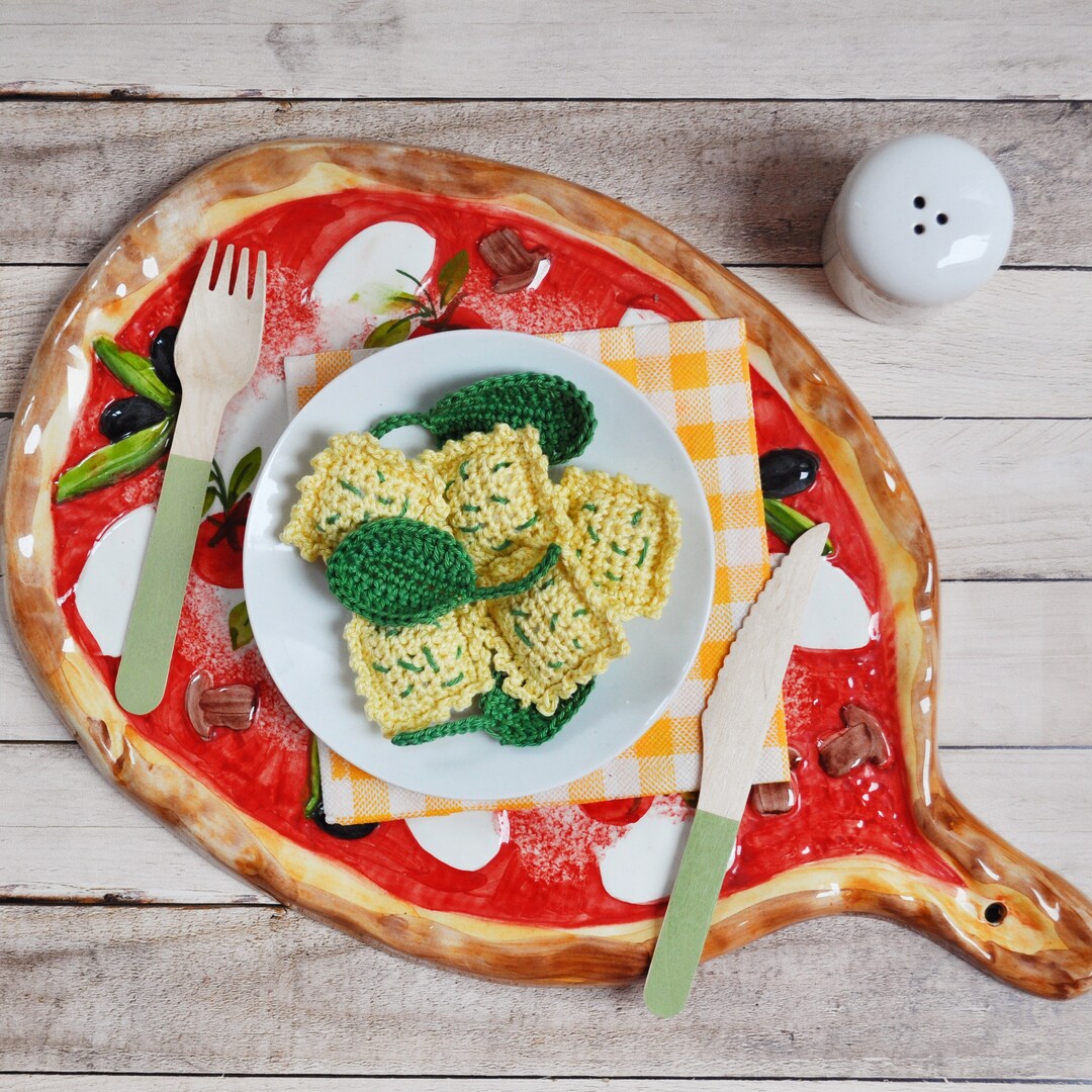 Crochet Ravioli Set – Pretend Play Food, Montessori Toy - Etsy