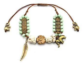 Boho bracelet, Bohemian bracelet, Boho jewelry, Bohemian jewelry, Hippie bracelet, Hippie jewelry, Bracelet for woman, Gift for her,