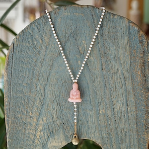 Mala Zen Boeddha kralenarmband met 108 yoga-hangers voor dames en heren, Steen, Geen edelsteen