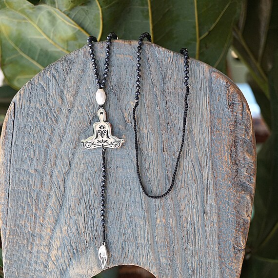 Stainless steel buddha necklace discount