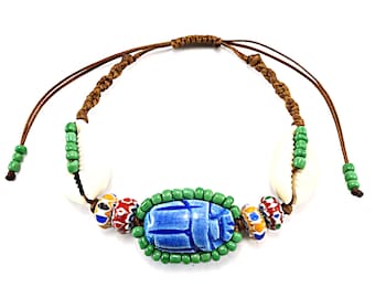 Boho bracelet, Bohemian bracelet, Bracelet for women, Gift for women, Boho jewelry, Bohemian jewelry, Beaded bracelet, Scarab