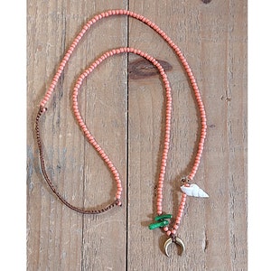 Collana di perline fatta a mano per donne, Regalo per lei, Boho, collana boho immagine 5