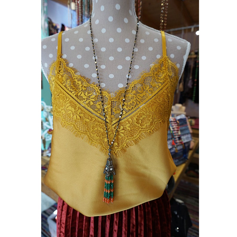 Boho jewelry for women Gift for women Boho necklace Bohemian long necklace for women Vintage tassel necklace Unique gift