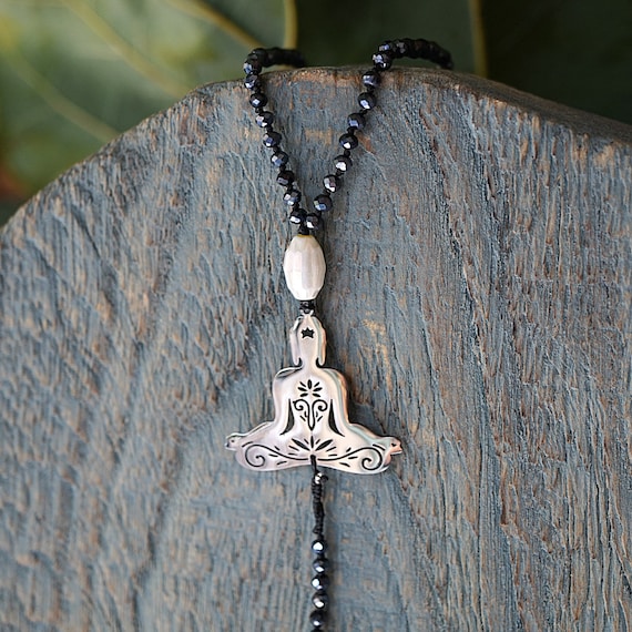 Stainless steel buddha necklace discount