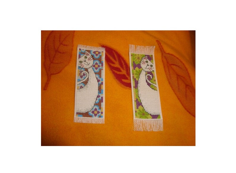 Cat #2 Bookmark Cross Stitch Bookmark.
