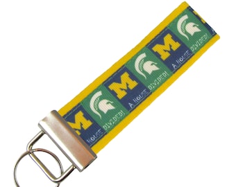 SWEN Products MICHIGAN STATE SPARTANS Metal Key Chain Holder Hanger