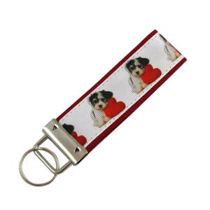 Personalized Key Chain / Key Fob Terrier Dogs With Optional Initials