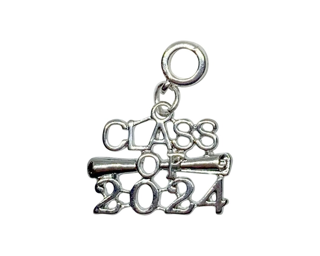 Class of 2024 Graduation Charm, Diploma Gift, Diploma Charm, Bracelet Charm, Necklace Charm