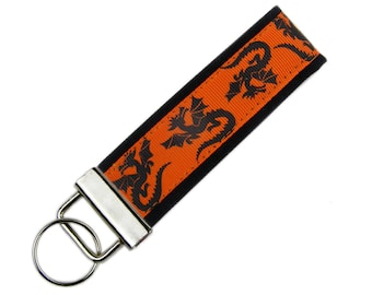 Personalized Key Chain / Key Fob Dragons with Optional Initials