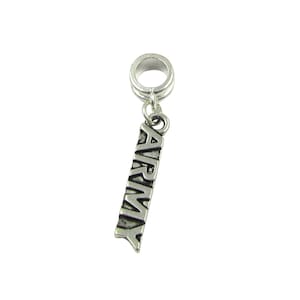 Army Charm for Bracelet or Necklace
