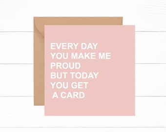 Proud Card, New Job Card for Her, New Job Card for Him, Congratulations Card, Well done Card,