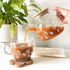 Oversized Autumn Pumpkin Mug, Perfect for Coffee & Tea, Pumpkin Spice Lover Gift, Fall Home Decor, 16 oz Mug, Kitchen