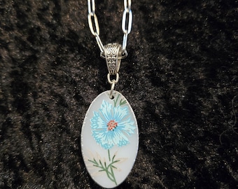 Broken Fire King Dish, Repurposed Necklace