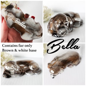 Custom Dog Statue with Your Dog's Fur and/or Ashes ears down image 9