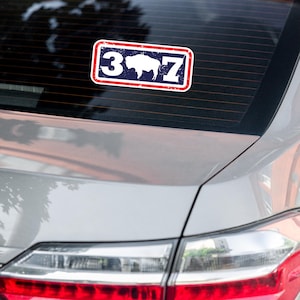 Wyoming Bison &quot;307&quot; Sticker: Yellowstone Souvenir
