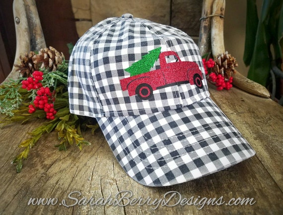 buffalo plaid baseball hat