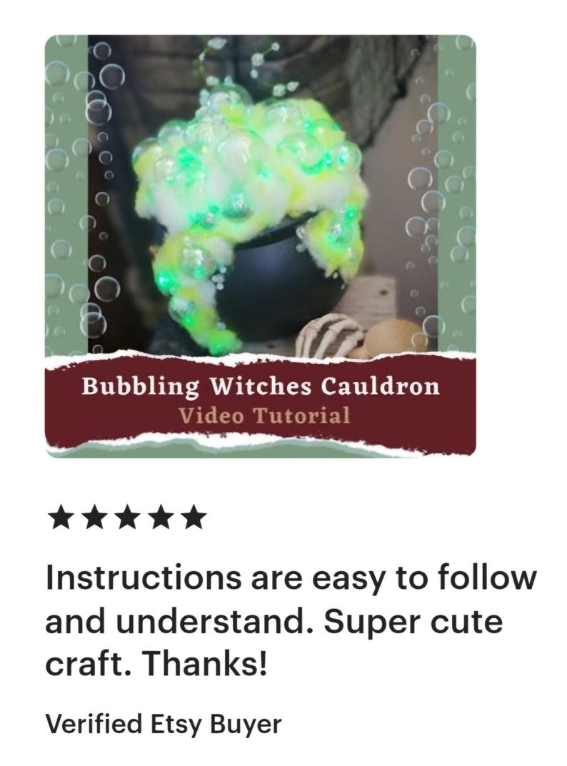 Bubbling Witches Cauldron DIY Halloween Video Tutorial Fall Crafts ...