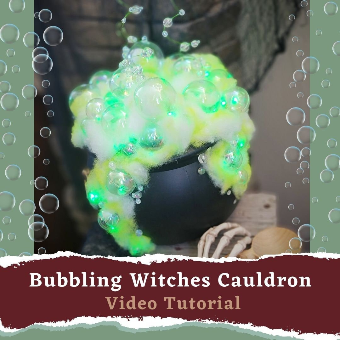 Bubbling Witches Cauldron DIY Video Instant Download Halloween Crafts