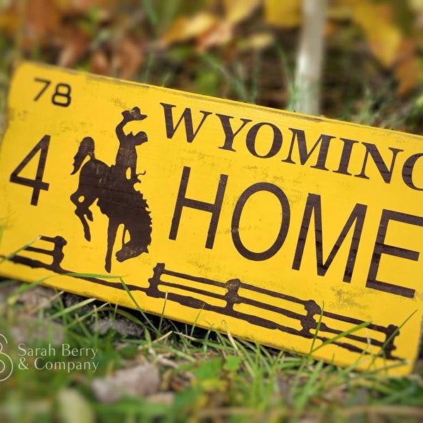 Wyoming License Plate Etsy