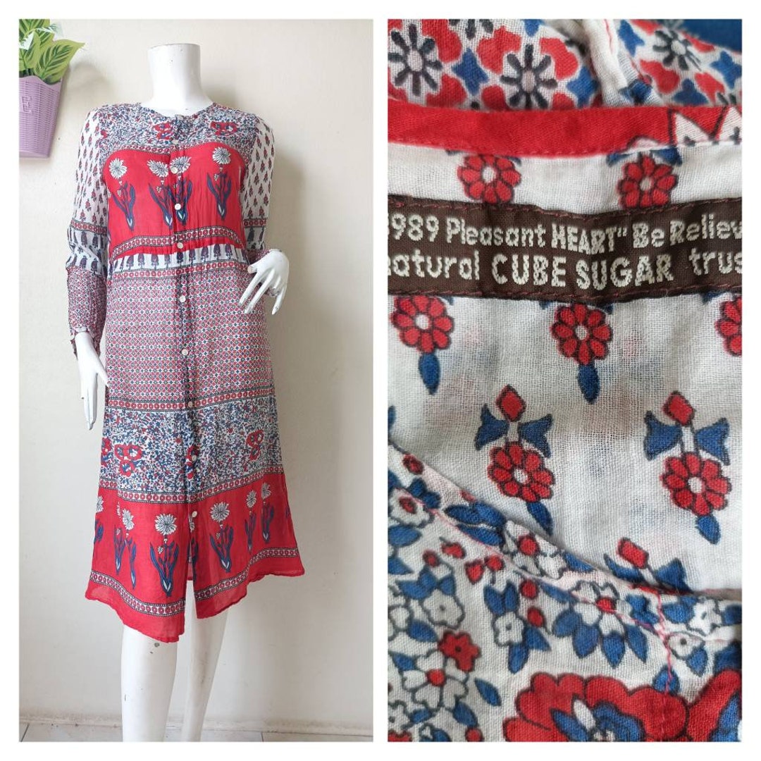 Rare Vintage Cube Sugar Japanese Brand Floral Pattern Multi - Etsy