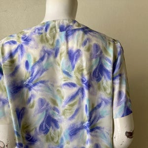 Vintage Courreges-blus med tryck, storlek 9AR, Japan bild 7