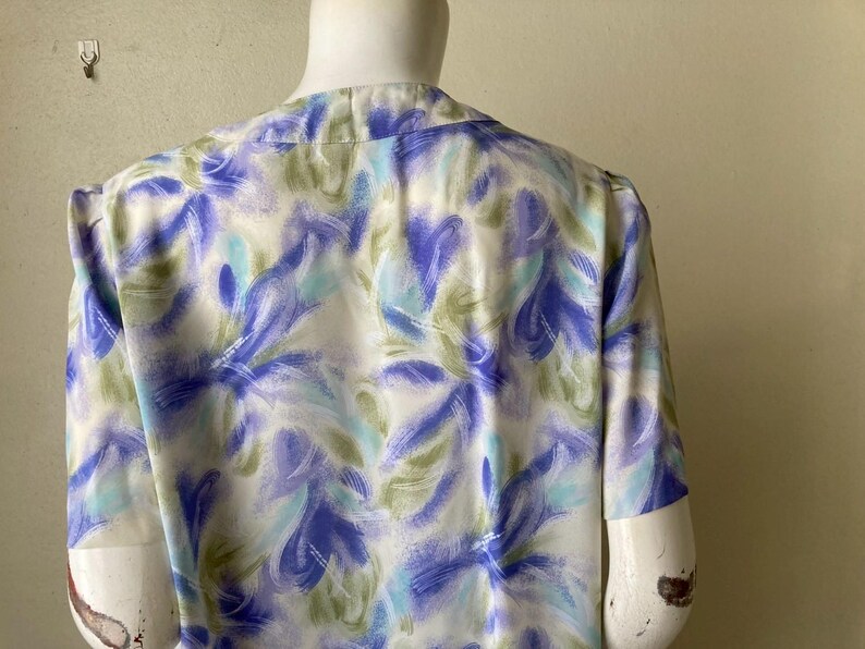 Vintage Courreges-blus med tryck, storlek 9AR, Japan bild 7