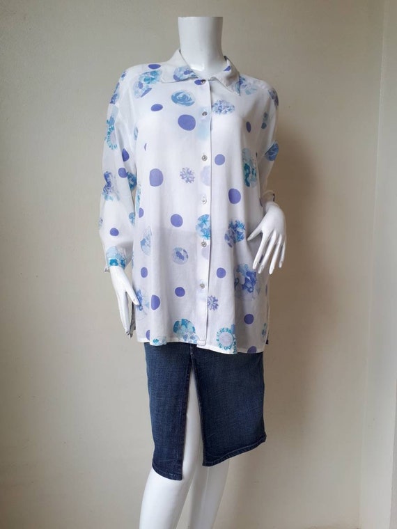 Sale! Vintage 80s LEONARD PARIS Sport Floral Top/