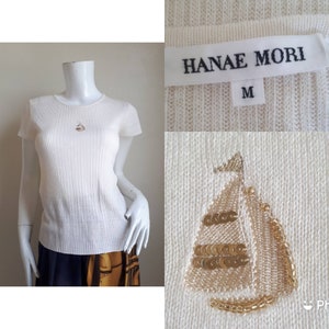 HANAE MORI Knit Sweater Size M