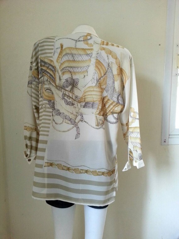 お待たせ! Vintage Christian Aujard Shirt Size J13 or L. - Etsy トップス