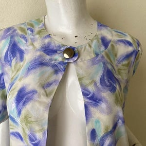 Vintage Courreges-blus med tryck, storlek 9AR, Japan bild 3