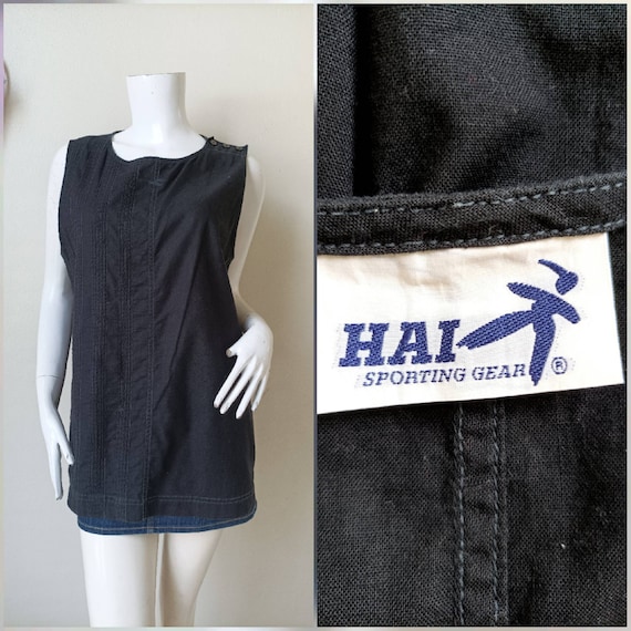 Buy Vintage Hai Sporting Gear Black Cotton Vest Size M Online in 