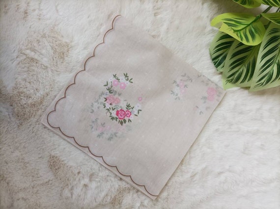 Hanae Mori Handkerchief Cotton Vintage  Pocket Sq… - image 7