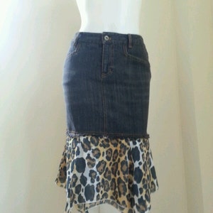Upcycle Denim Skirt Size Small