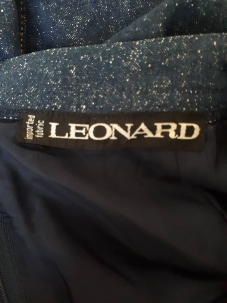 Leonard Skirt Leonard Fashion Paris Jeans Women Skirt Vintage Leonard Denim Skirt Waist 28