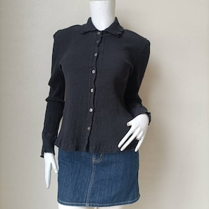 TSUMORI CHISATO Pleats Please Shirt Japanese  Summer Wear Vintage 90s Size 2 S - M