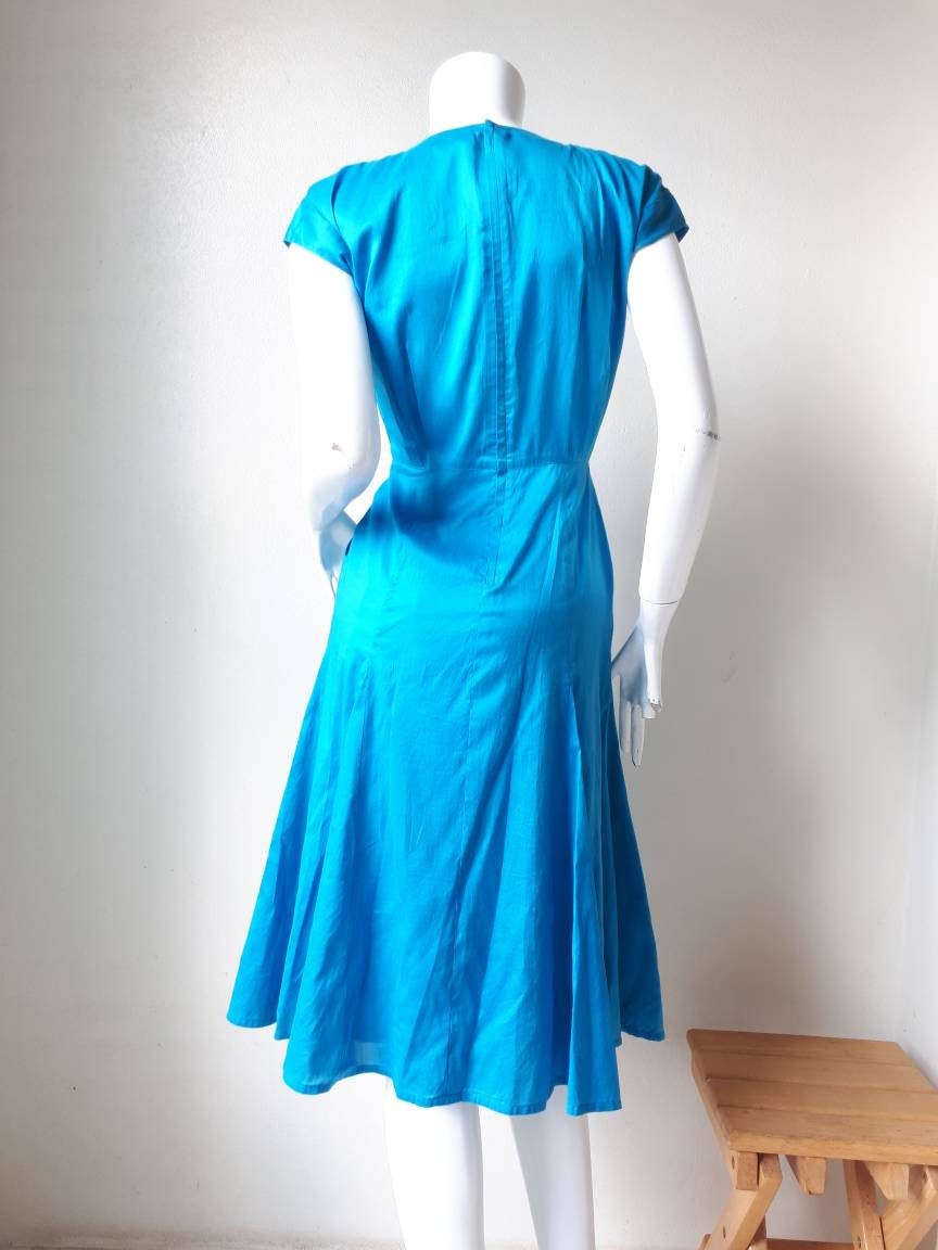 スーツ・フォーマル・ドレス vintage miss chloe set up fa Vintage Miss Chloe Cotton Dress Size 40 Small - Etsy