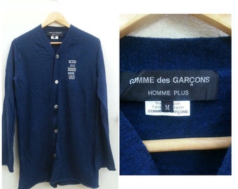 Comme Des Garçons  Homme Plus Nevy blue Cardigan Size M / Made in JAPAN