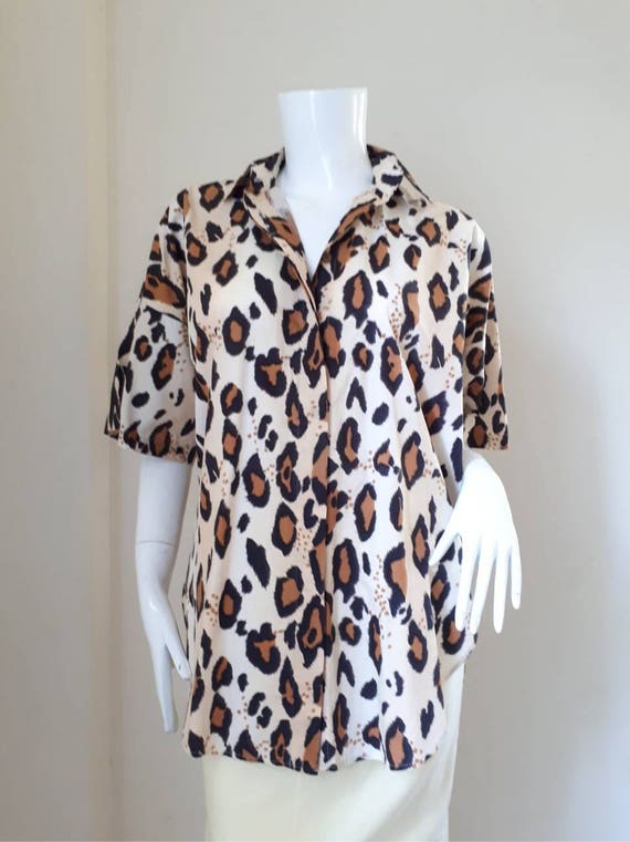 Norma Kamali Vintage shirt 1980's/ oversized shir… - image 2