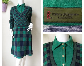 Vintage Roberta di Camerino Designer Wool dress  - Size 40